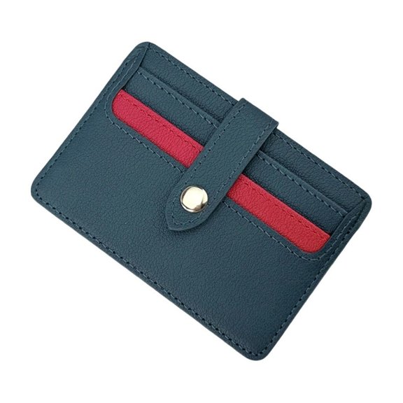 PU Leather Card Case Organizers Holder With Secure Attachment Suitable For Credit Cards Smartphones