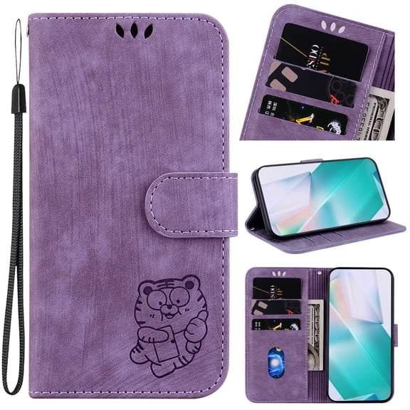 PU Leather Card Holder Wallet Case for Samsung Galaxy M15 M16 M35 M36 M55 Note 8 9 Xcover 5 7 Shockproof Protective Cover