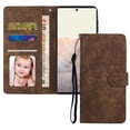 thumbnail image 1 of PU Leather Case for Google Pixel 6A Wallet Cover with Kickstand, Magnetic Folio Flip ID Credit Card Slots Holder Drop Protection Phone Case For Google Pixel 6A,Brown, 1 of 8