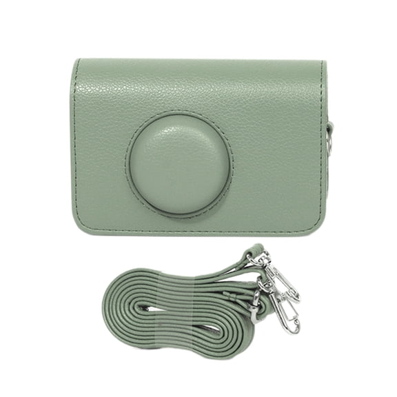 PU Leather Case Protector Camera Bag with Shoulder Strap for H35 501F Solid Color Carrying Case Portable