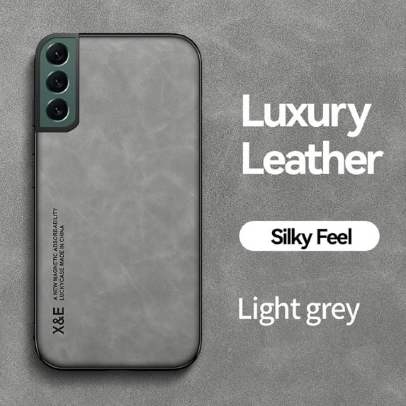 PU Leather Case for Samsung Galaxy A36 5G Plus, Magnetic Attraction Inside Shockproof Silky Feel Protective Cover for Samsung Galaxy A36 5G, Lightgray