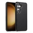 thumbnail image 1 of PU Leather Case for Samsung Galaxy S24+ Plus, Case for Women Men, Slim Fit Shockproof Retro Style Drop Proof Protective Rugged Phone Case for Samsung Galaxy S24+, Black, 1 of 4