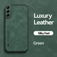 thumbnail image 1 of PU Leather Case for Samsung Galaxy S25 Ultra, Magnetic Attraction Inside Shockproof Silky Feel Protective Cover for Samsung Galaxy S25 Ultra, Green, 1 of 3