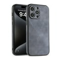 thumbnail image 1 of PU Leather Case for iPhone 11, Full Camera Lens Protection Cover,PU Leather Slim Luxury Business Non-Slip Grip Rugged Shockproof Full Body Protective Case for iPhone 11, Gray, 1 of 5