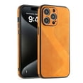 thumbnail image 1 of PU Leather Case for iPhone 12 Mini, Full Camera Lens Protection Cover,PU Leather Slim Luxury Business Non-Slip Grip Rugged Shockproof Full Body Protective Case for iPhone 12 Mini, Orange, 1 of 5