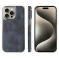 thumbnail image 1 of PU Leather Case for iPhone 13 Pro Max with Wireless Charging, Classic Elegant Vegan PU Slim Fit Light Luxury Shockproof Magnetic Car Cover Men Women Phone Case for iPhone 13 Pro Max,Blue, 1 of 11