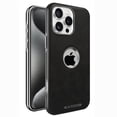 thumbnail image 1 of PU Leather Case for iPhone 16 Pro Max Magnetic Compatible with Mag-Safe, Logo View Elegant PU Leather Plating Hard Frame Protective Phone Cover Support Car Mount for iPhone 16 Pro Max 6.9", Black, 1 of 11