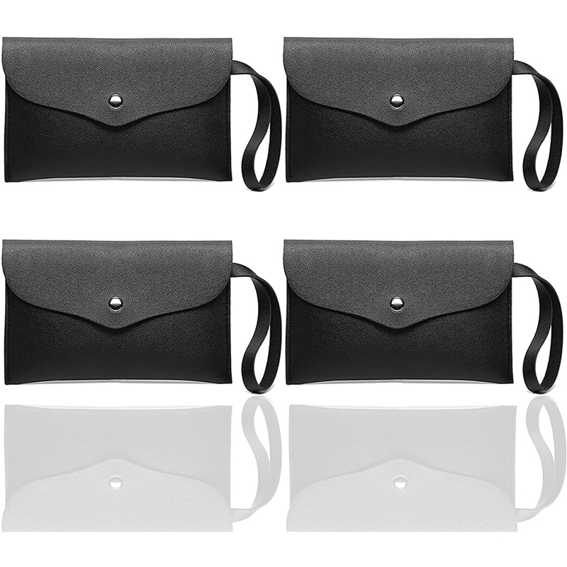 PU Leather Cash Envelopes Wallet, Money Cash Envelopes Bag Reusable