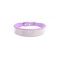 thumbnail image 1 of PU Leather Cat Dog Collars for Small Medium Dogs Bling Diamante Rhinestone, 1 of 4
