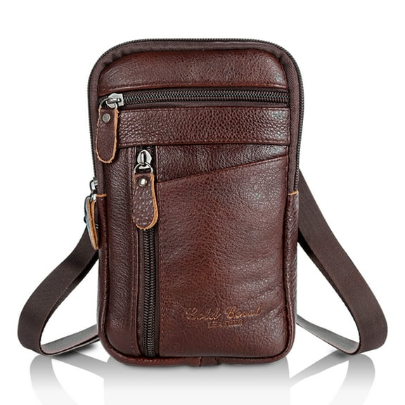 PU Leather Cell phone Purse, EEEkit Belt Bagwith Belt Loop for Men, Small Travel Crossbody Pouch Fit for iPhone, Samsung