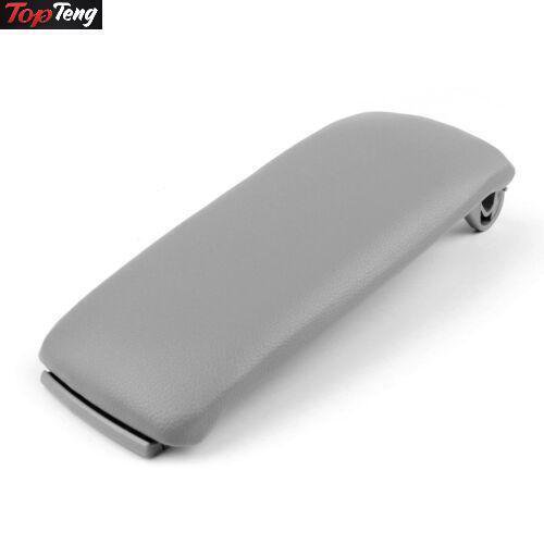 PU Leather Center Console Armrest Cover Lid For Audi A4 S4 A6 2000-2008 Gray