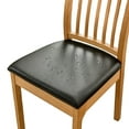 thumbnail image 1 of PU Leather Chair Covers Waterproof - Stretchable Elastic Seat Protector, Scratch Resistant, Dust Proof Slipcover for Dining Chair, Universal Fit 36-48cm, 1 of 8