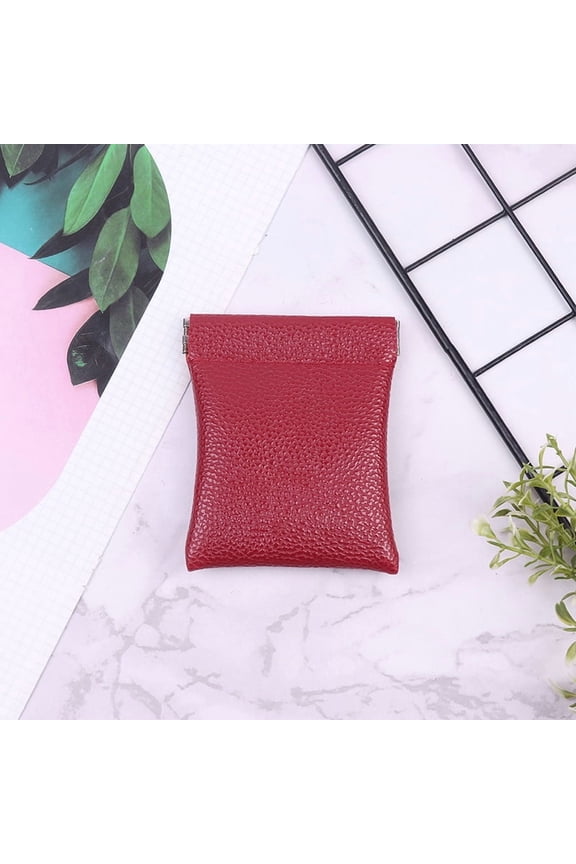 PU Leather Coin Purse Credit Card Holder Small Wallet Money Change Pouch For Women Men