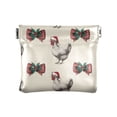 thumbnail image 1 of PU Leather Coin Purse Wallet Compact Water-Resistant Card Cases Money Organizers Bow and Chickens, 1 of 7