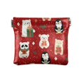 thumbnail image 1 of PU Leather Coin Purse Wallet Compact Water-Resistant Card Cases Money Organizers Cute Christmas Animals, 1 of 7