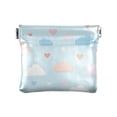 thumbnail image 1 of PU Leather Coin Purse Wallet Compact Water-Resistant Card Cases Money Organizers Cute Clouds and Hearts Pattern, 1 of 7