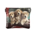 thumbnail image 1 of PU Leather Coin Purse Wallet Compact Water-Resistant Card Cases Money Organizers Cute Dog and Red Truck, 1 of 7