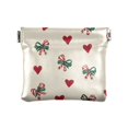 thumbnail image 1 of PU Leather Coin Purse Wallet Compact Water-Resistant Card Cases Money Organizers Ribbons and Hearts Pattern, 1 of 7