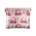 thumbnail image 1 of PU Leather Coin Purse Wallet Compact Water-Resistant Card Cases Money Organizers Santa Claus Driving in Red Cars, 1 of 7
