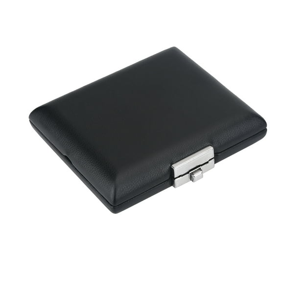 PU Leather Cover Black Bassoon Reed Container Box with Slots for 3pcs Reeds