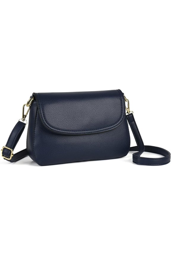 PU Leather Crossbody Bags for Women, Small Flap Purses Handbags