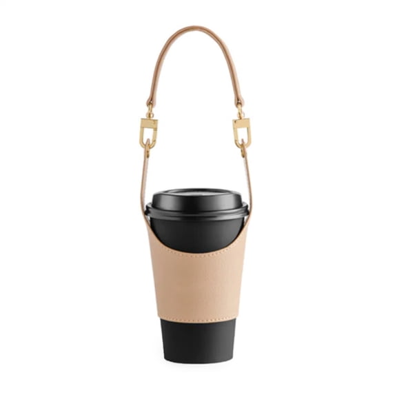 PU Leather Cup Covers Portable Coffee Mug Holder Beverage Protective ...