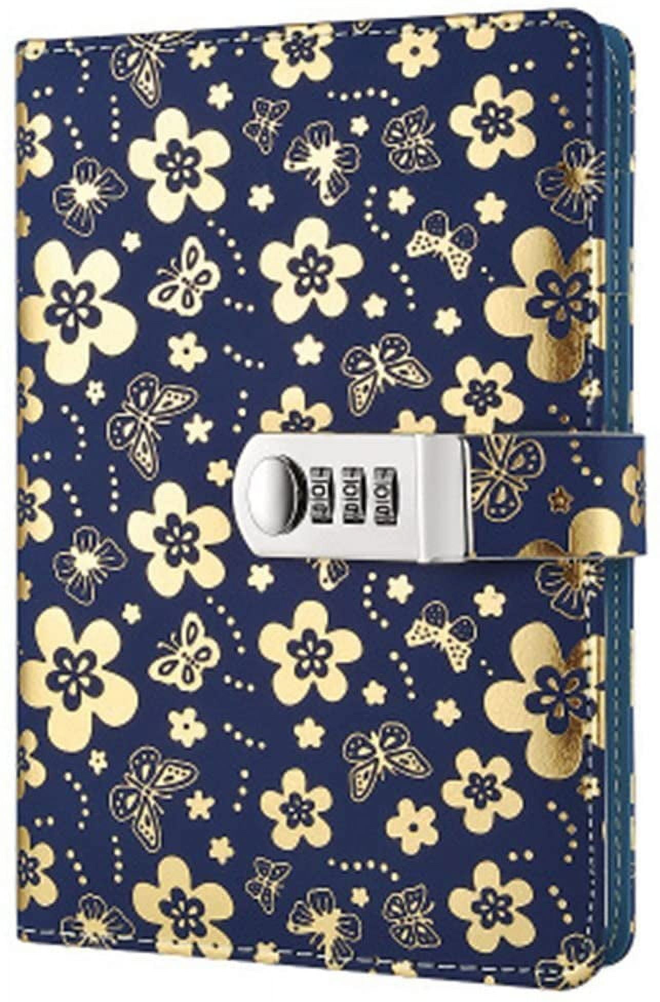 PU Leather Diary with Lock, A5 Size Diary with Combination Lock