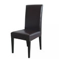 thumbnail image 1 of PU Leather Dining Chair Seat Cover Stretch Wedding Banquet Home Party Slipcovers, 1 of 3