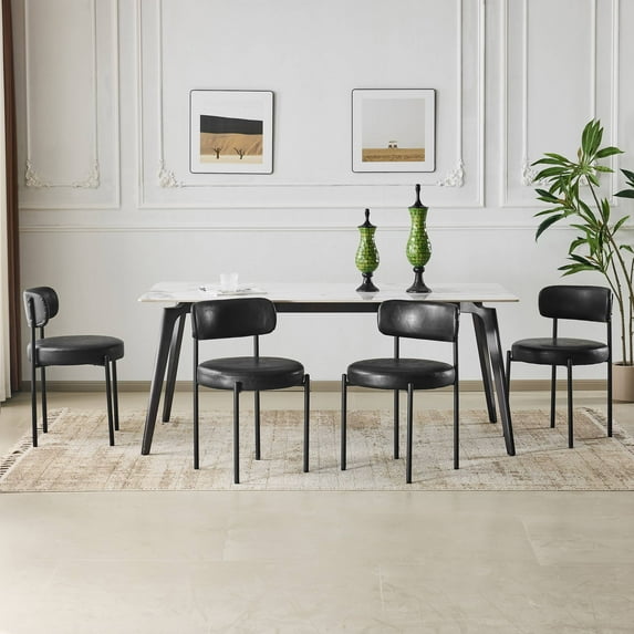 PU Leather Dining Chairs Set of 4
