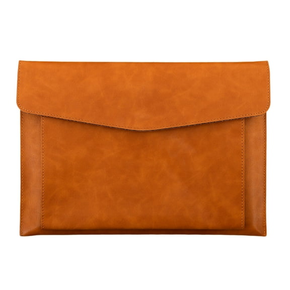 PU Leather Document File Folder,A4 Envelope Organizer Storage Bag for Receipt Contract Paper,Waterproof Portfolio Case with Magnetic Snap Closure for Stationery Tablet PC Office Travel