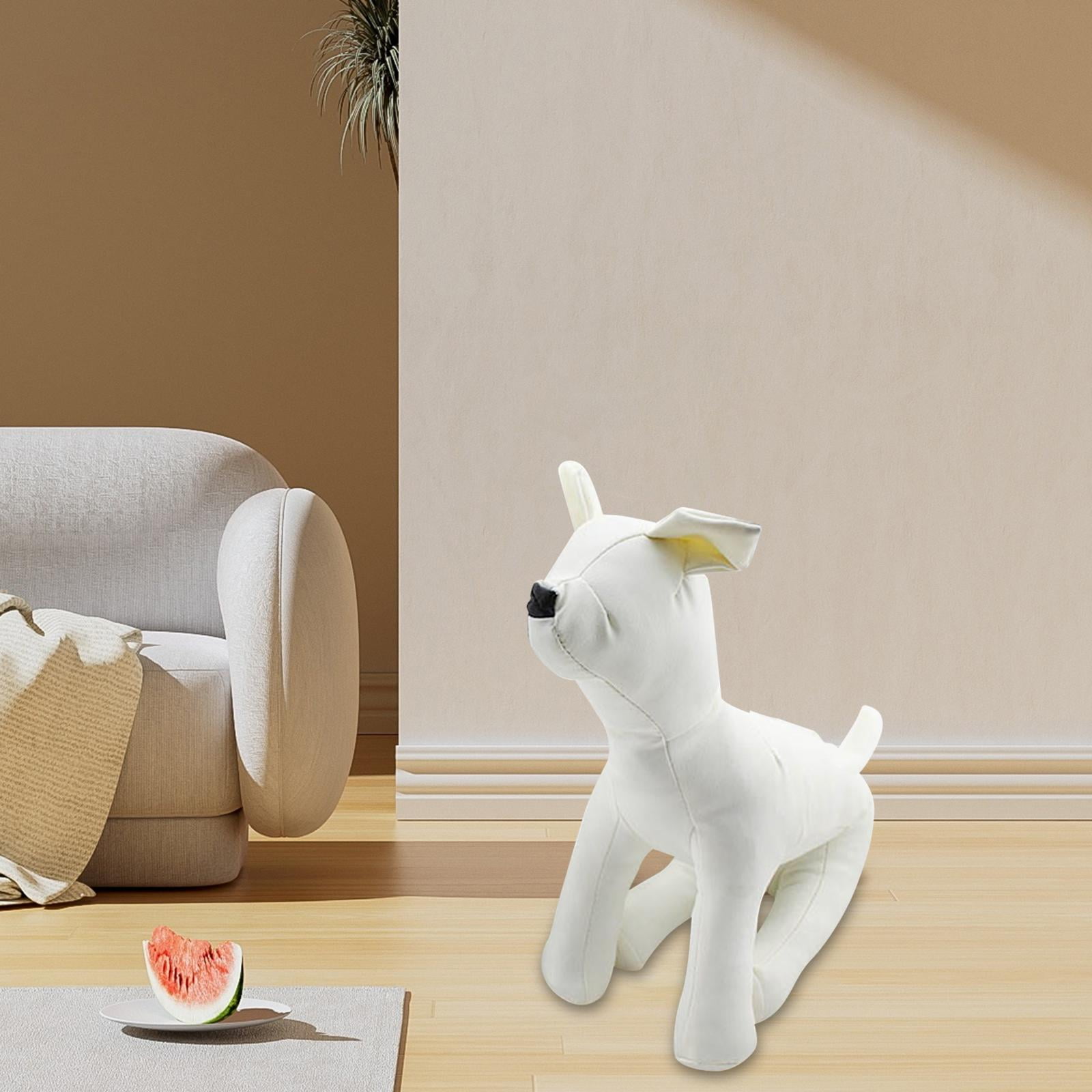 PU Leather Dog Mannequin Pet Clothing Form Display Stand Soft Dog ...