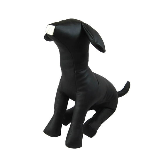 PU Leather Dog Mannequin Pet Supplies Soft Pet Display Mannequin L Size Black