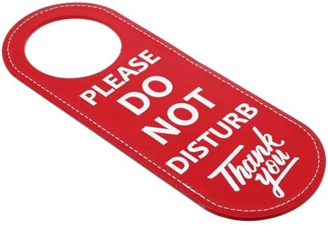 PU Leather Double Sided Please Do Not Disturb Sign, Do Not Disturb Door ...