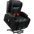 PU Leather Electric Power Lift Chair, Recliner Massage Chair