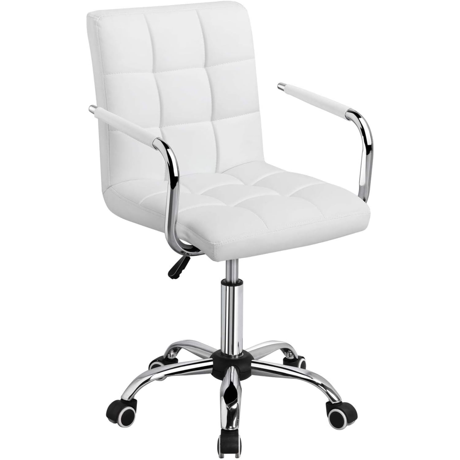 PU Leather Ergonomic Office Chair with Armrests ° Swivel Large Seat