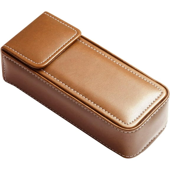 PU Leather Eyeglass Case, Eyeglass Case Hard Shell, Retro Eyelasses Case,Portable Sunglasses Case for Men Women