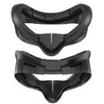 thumbnail image 1 of PU Leather Face Cover Pad with Anti-Leakage Nose Pad for Meta Quest 3S, Sweatproof VR Interface Cushion(Black), 1 of 4