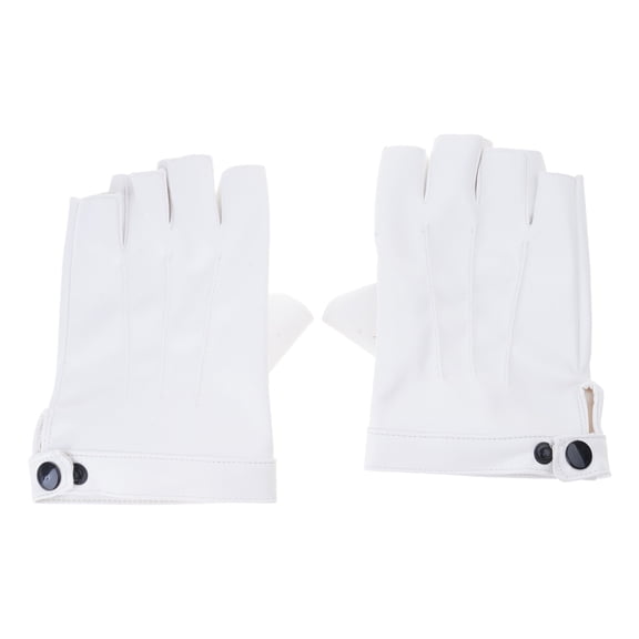 PU Leather Fingerless Driving Gloves for Motorcycle, Weightlifting, Cycling, Driver, Men Women Teens Half Finger Gloves