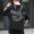 thumbnail image 1 of PU Leather Flap Backpack, Summer 2024, One Size, 1 of 5