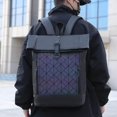 thumbnail image 1 of PU Leather Flap Backpack, Summer 2024, One Size, 1 of 5