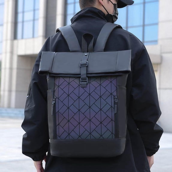 PU Leather Flap Backpack, Summer 2024, One Size