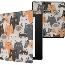 PU Leather Flip Case for Amazon Kindle Oasis 10. Generation - Cats