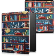 PU Leather Flip Case for Amazon Kindle Oasis 10. Generation - Library Motto