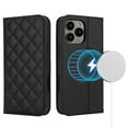 thumbnail image 1 of PU Leather Flip Window Support Wireless Charging Case for Apple iPhone 12 13 14 15 16 Pro Max 12Mini 13Mini 14Plus 15Plus 16Plus, 1 of 11