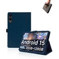 thumbnail image 1 of PU Leather Folio Case for Teclast T65 13.4" Tablet, Multi-Angle Folding Stand Protective Cover,Blue, 1 of 7