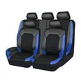 thumbnail image 1 of PU Leather Full Set Car Seat Covers, 9 Pieces Front And Rear Seat Covers, Split Bench Auto Seat Protector, Universal For Cars Trucks And SUVs, 1 of 9
