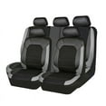 PU Leather Full Set Car Seat Covers, 9 Pieces Front And Rear Seat