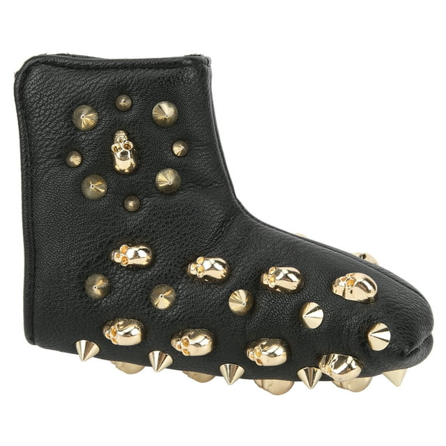 PU Leather Golf Wood Head Covers Waterproof Golf LShape Putter Skeleton