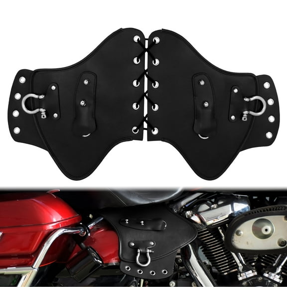 Motorcycle Heat Saddle Shield PU Leather Deflector Fit For Harley Bikes Kawasaki