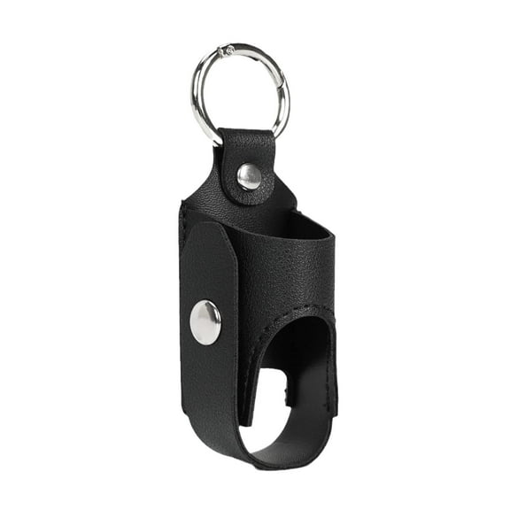 PU Leather Inhaler Storage Keychain, 9x3.2cm, Metal Buckle, Protective Pouch, for Daily/School/Hiking Use
